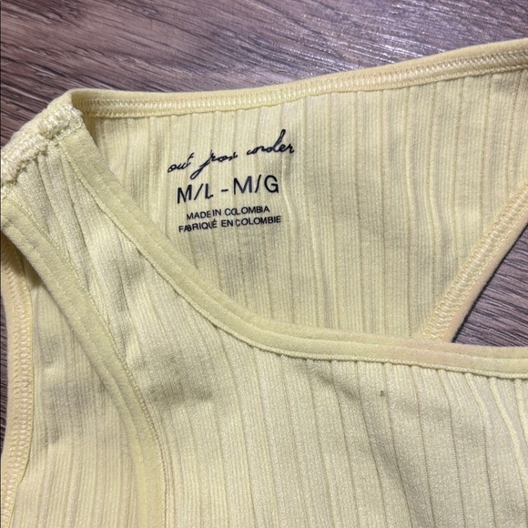 Urban Outfitters Seamless Yellow Ribbed Tank - Picture 2 of 4